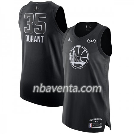 Camiseta Hombre Golden State Warriors Kevin Durant 35 2018 All Star Jordan Brand Negro Swingman